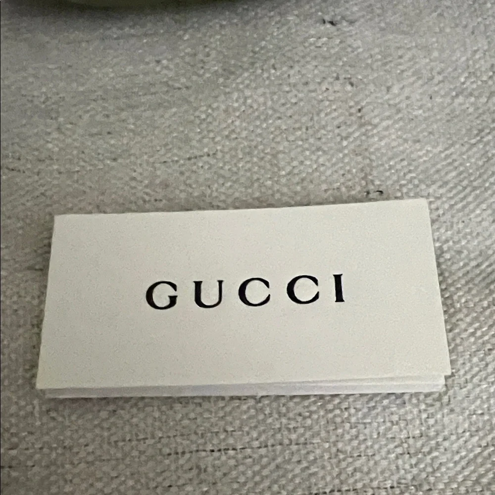 Gucci Silver Ring with Quilted Green Pouch size 16 Men’s Ring - Picture 15 of 16